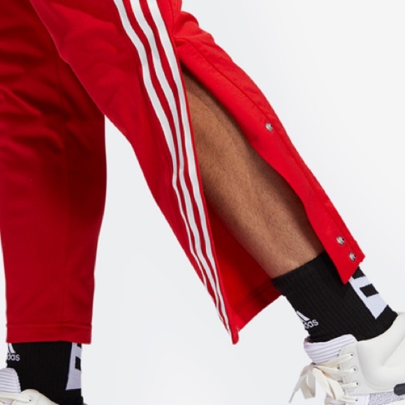 NWT! ADIDAS MARQUEE BASKETBALL PANTS SCARLET RED - Picture 4 of 8